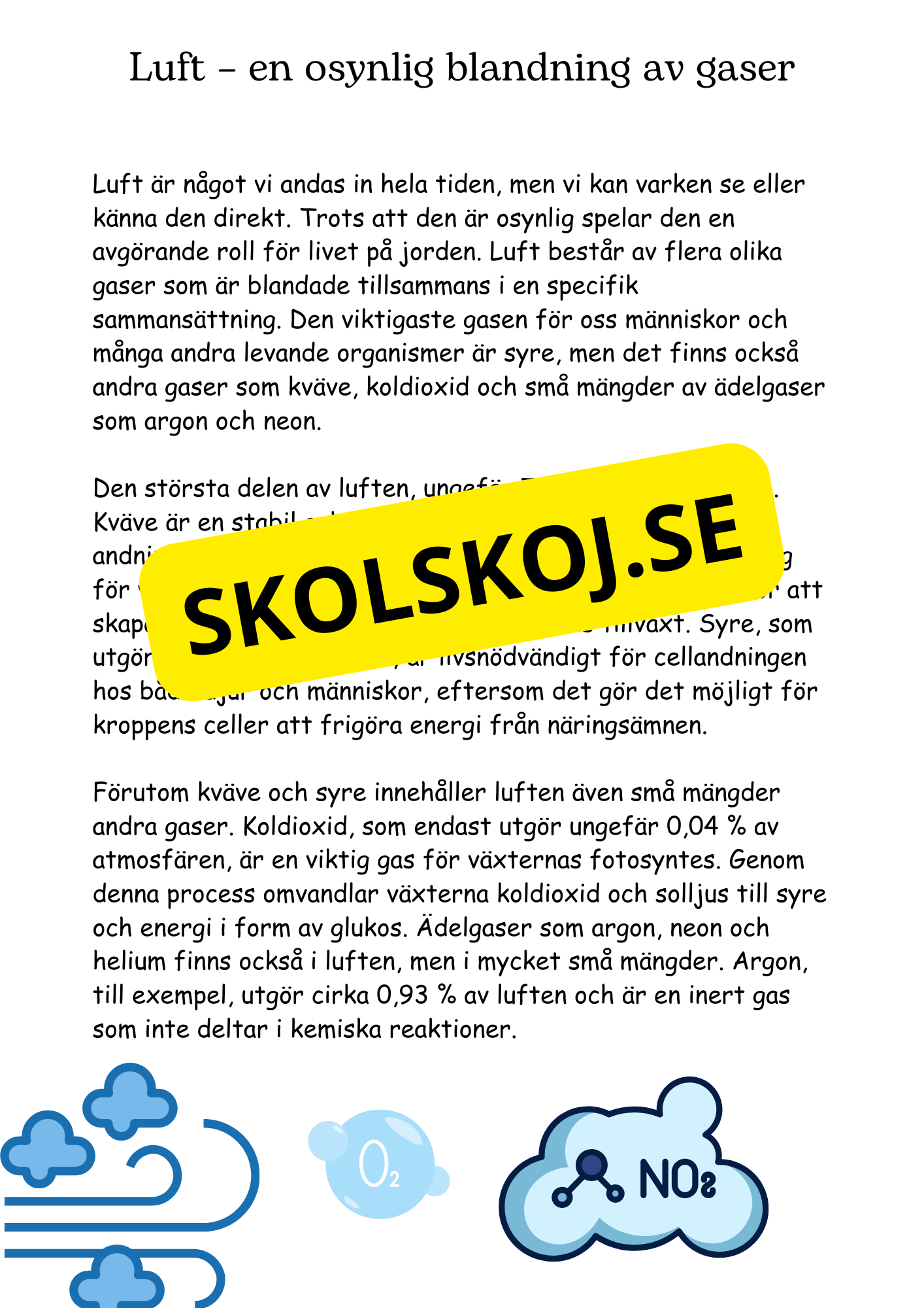 Kemi i luften - årskurs 4 - 6