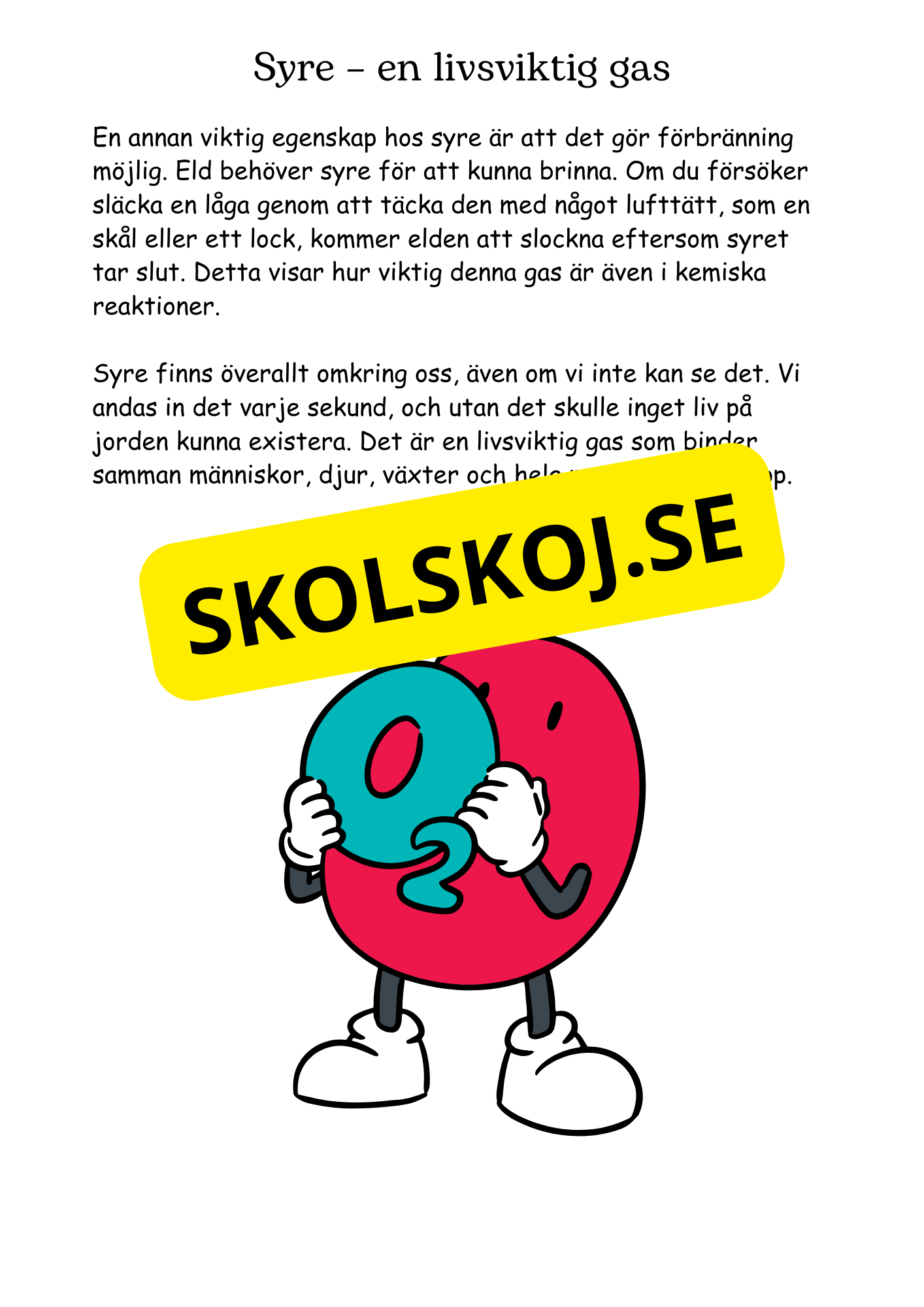 Kemi i luften - årskurs 4 - 6