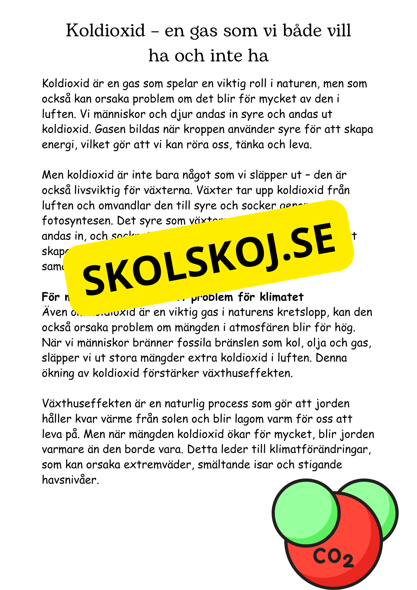 Kemi i luften - årskurs 4 - 6