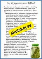 Kemiska reaktioner i vardagen - Årskurs 4 - 6