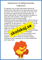 Kemiska reaktioner i vardagen - Årskurs 4 - 6