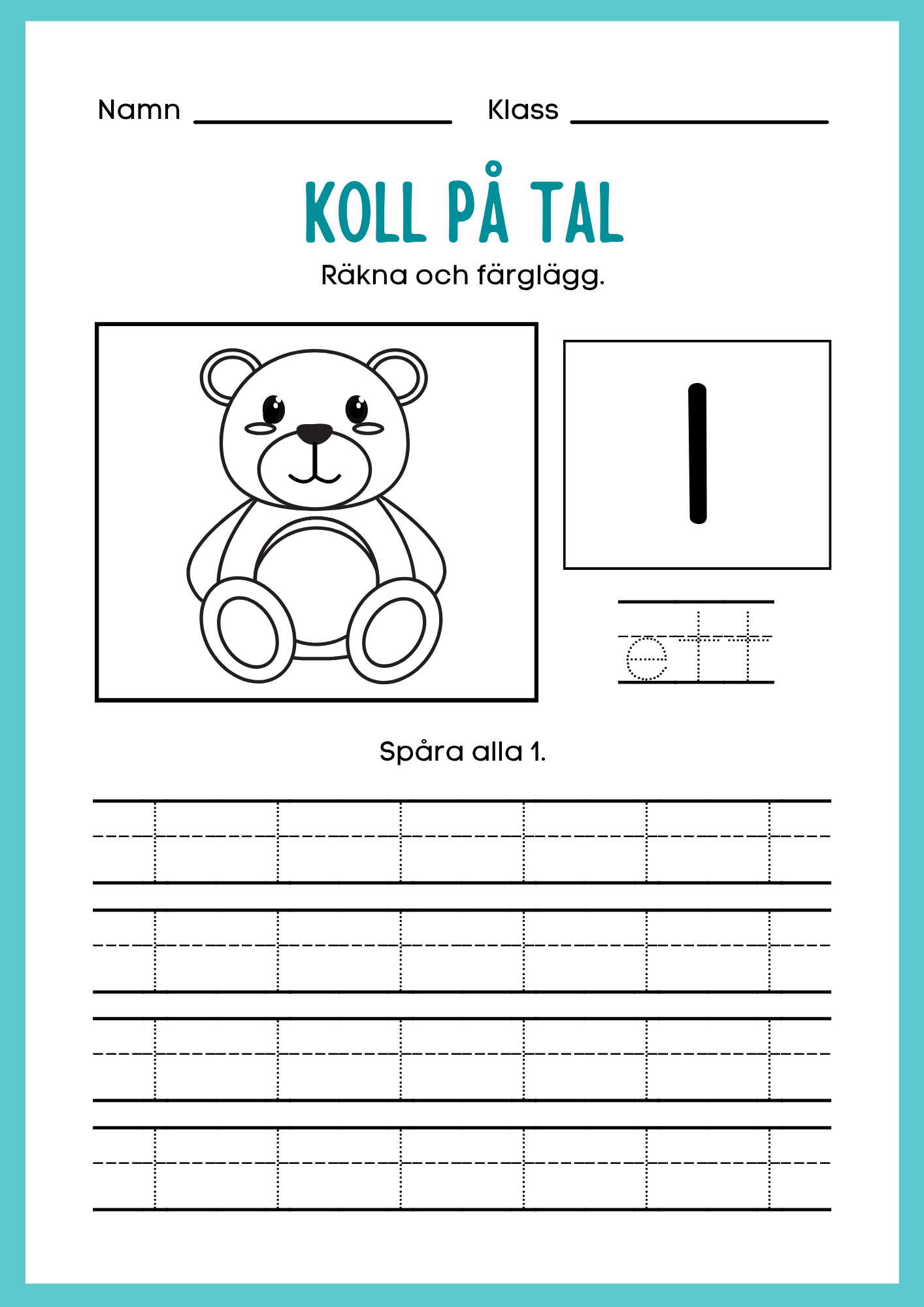 Koll på tal 1 - 10 del 1