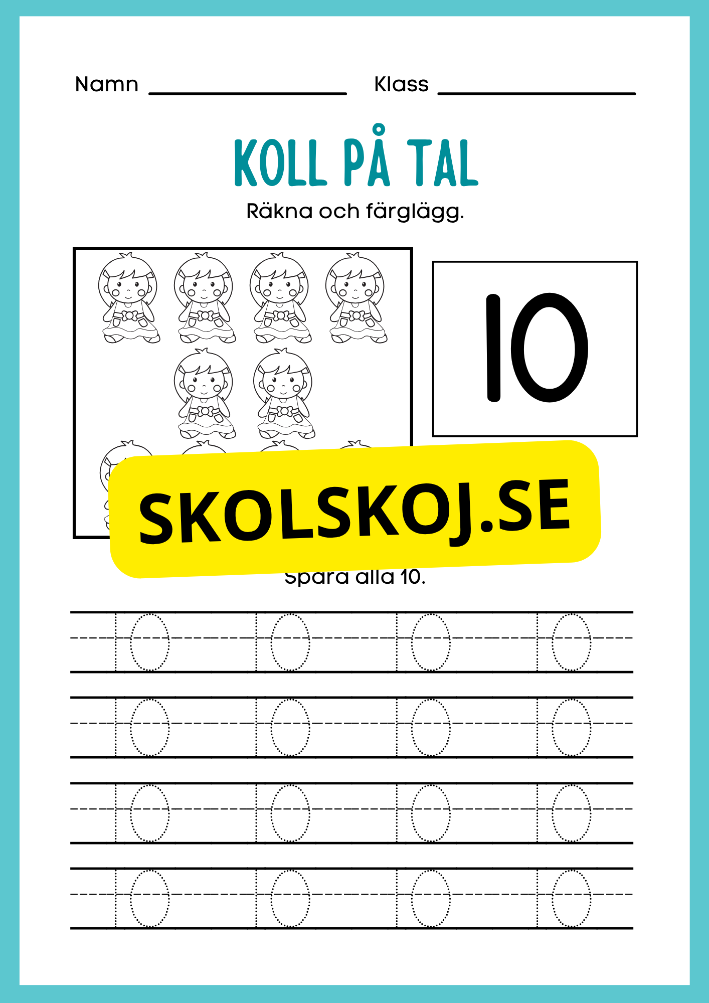 Koll på tal 1 - 10 del 1