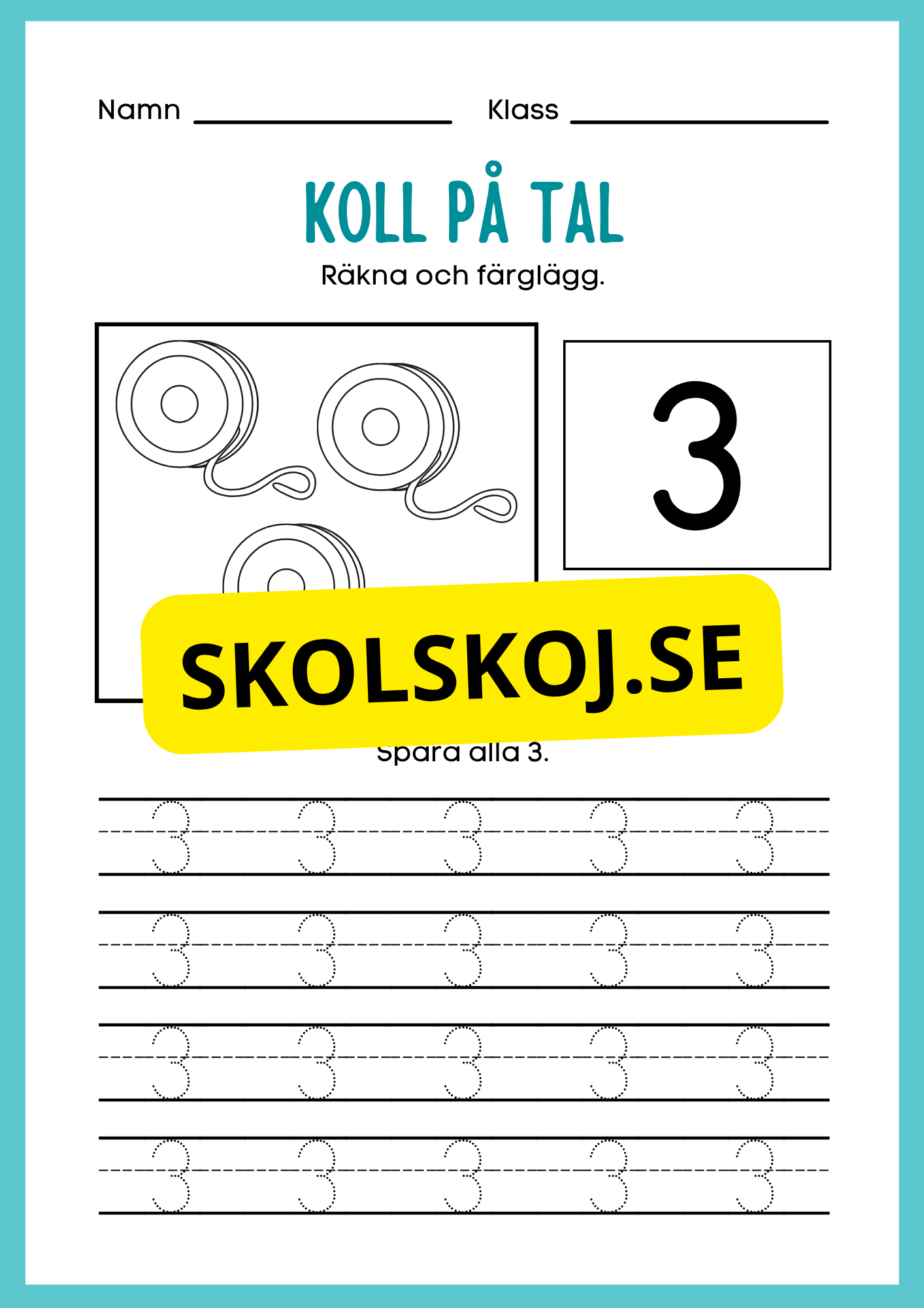 Koll på tal 1 - 10 del 1