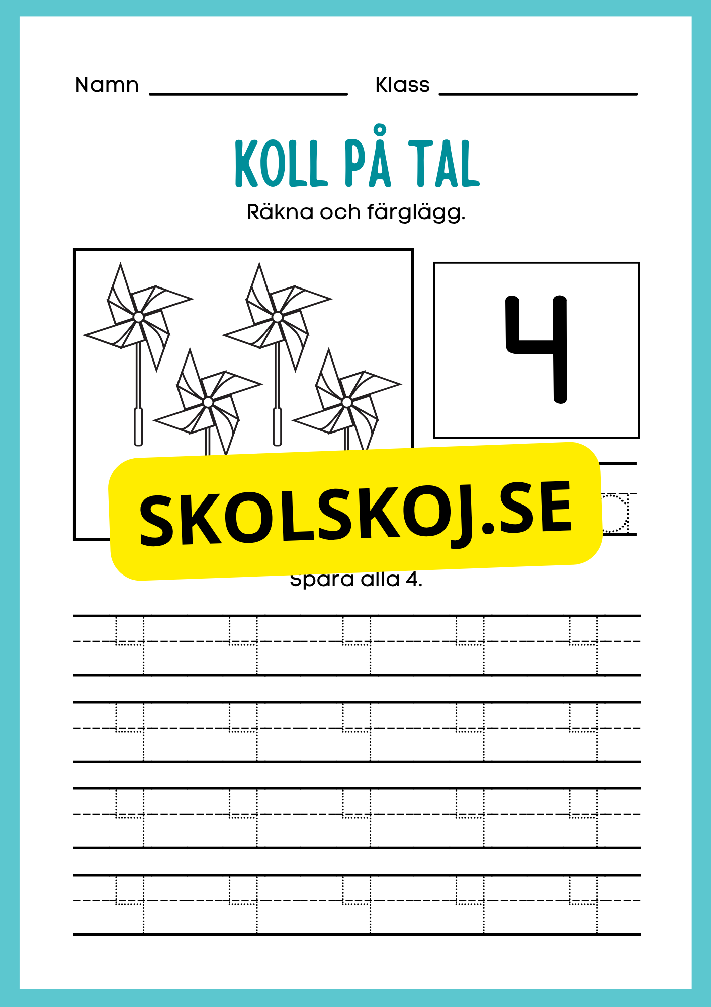 Koll på tal 1 - 10 del 1