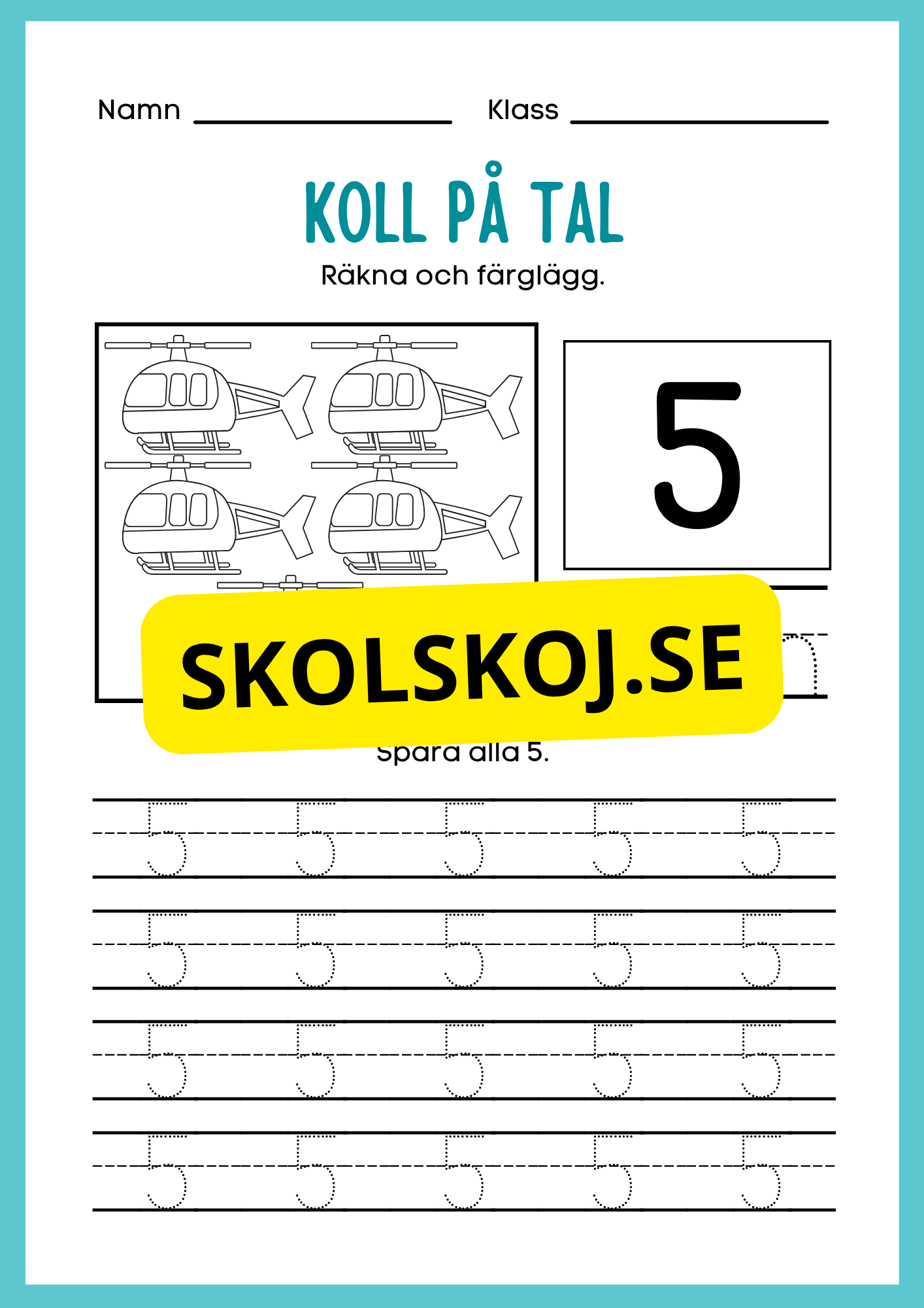 Koll på tal 1 - 10 del 1
