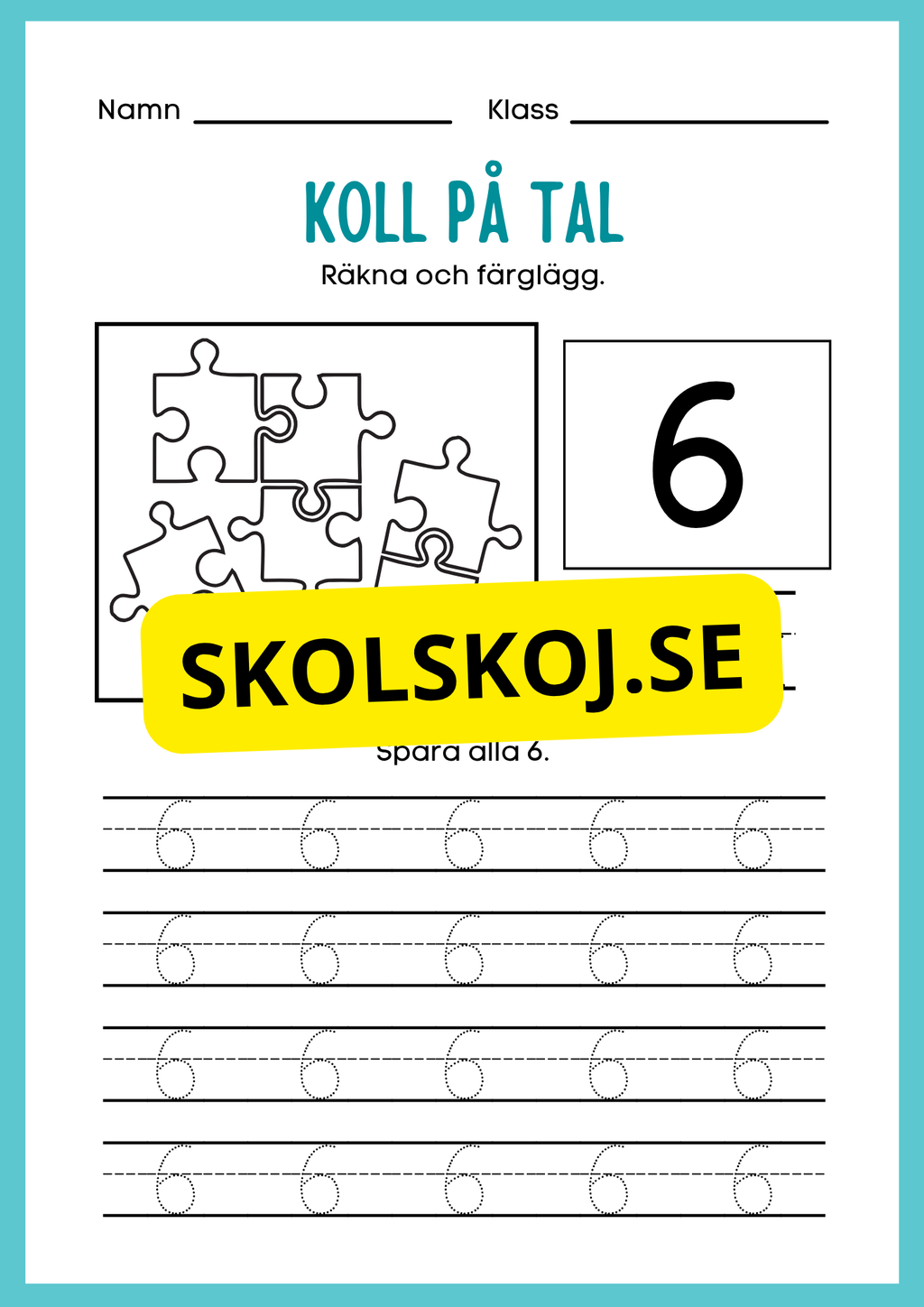 Koll på tal 1 - 10 del 1
