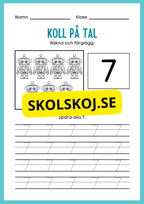 Koll på tal 1 - 10 del 1