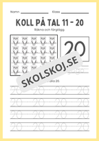 Koll på tal 11 - 20 del 2