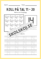 Koll på tal 11 - 20 del 2