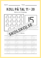 Koll på tal 11 - 20 del 2