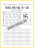 Koll på tal 11 - 20 del 2