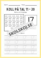 Koll på tal 11 - 20 del 2