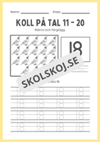 Koll på tal 11 - 20 del 2