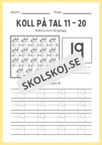 Koll på tal 11 - 20 del 2