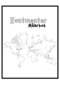 Kontinenter - Målarbok