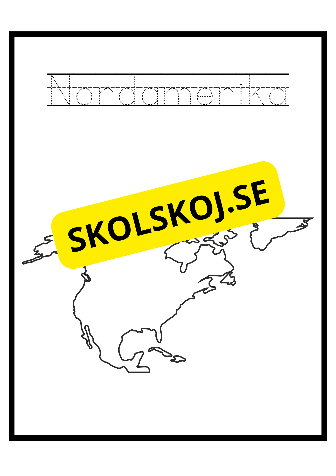 Kontinenter - Målarbok