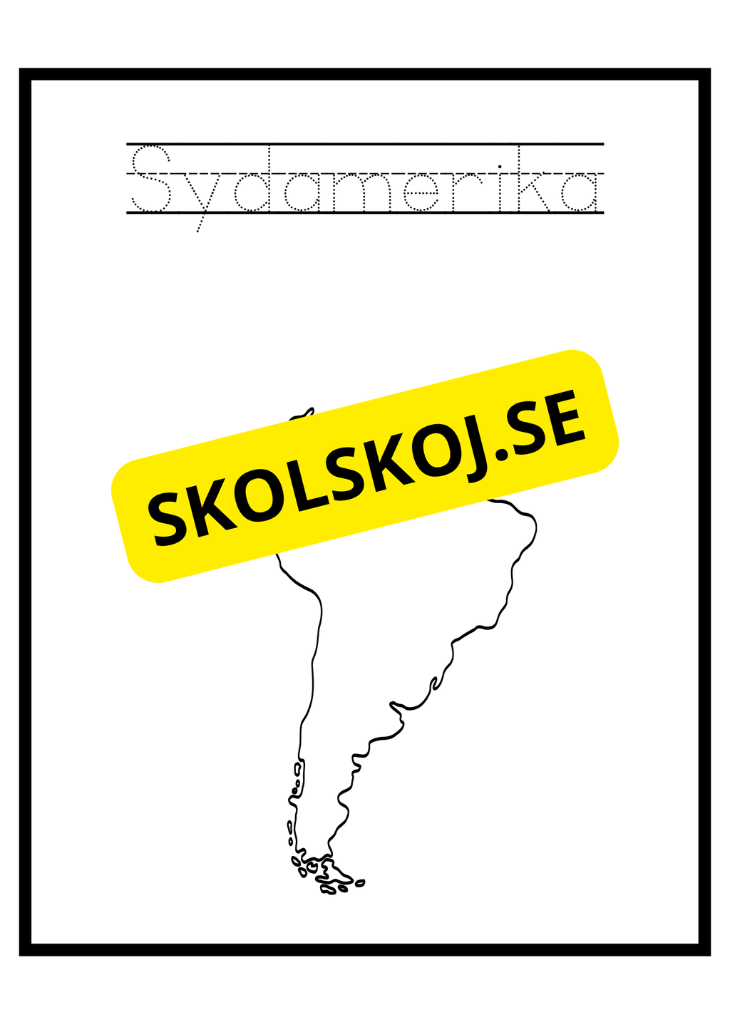 Kontinenter - Målarbok