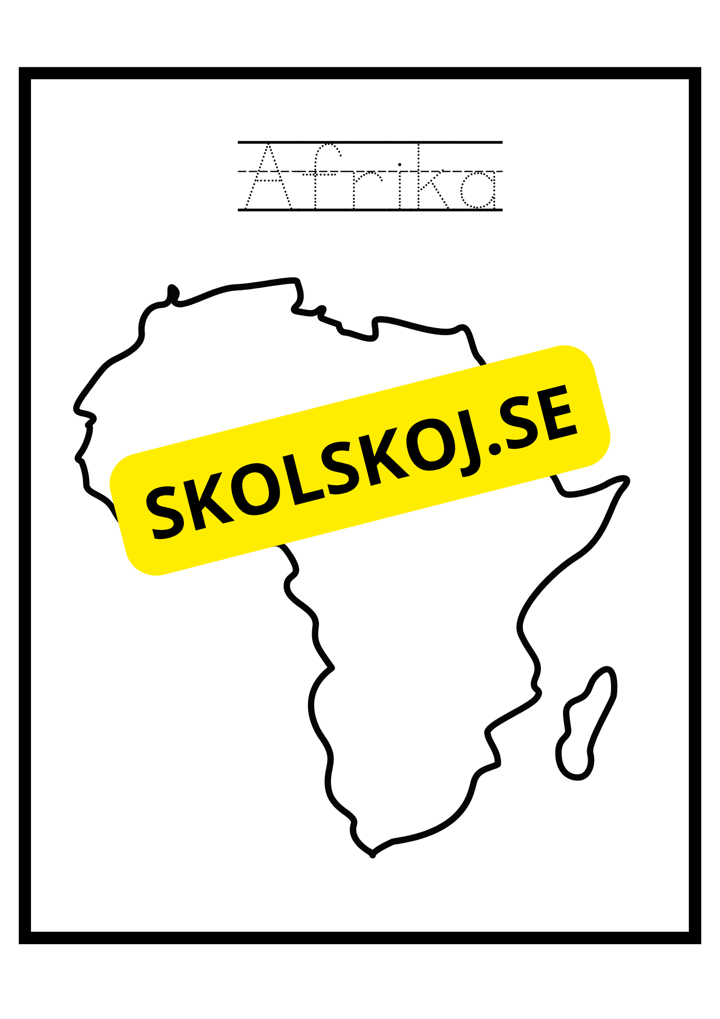 Kontinenter - Målarbok