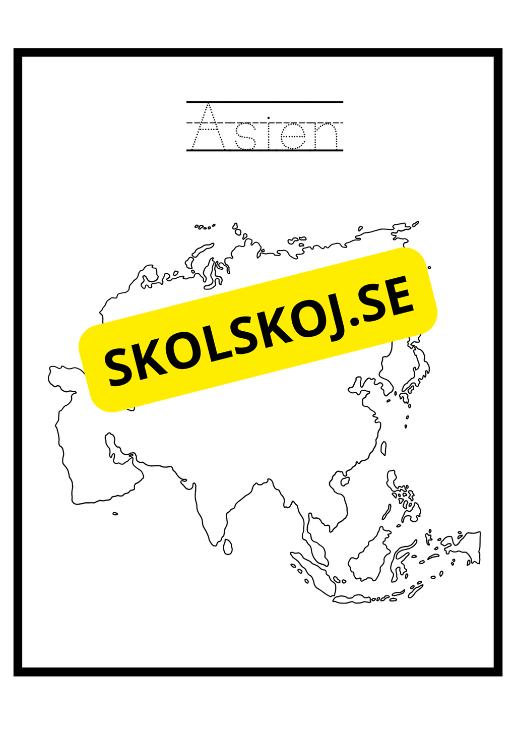 Kontinenter - Målarbok