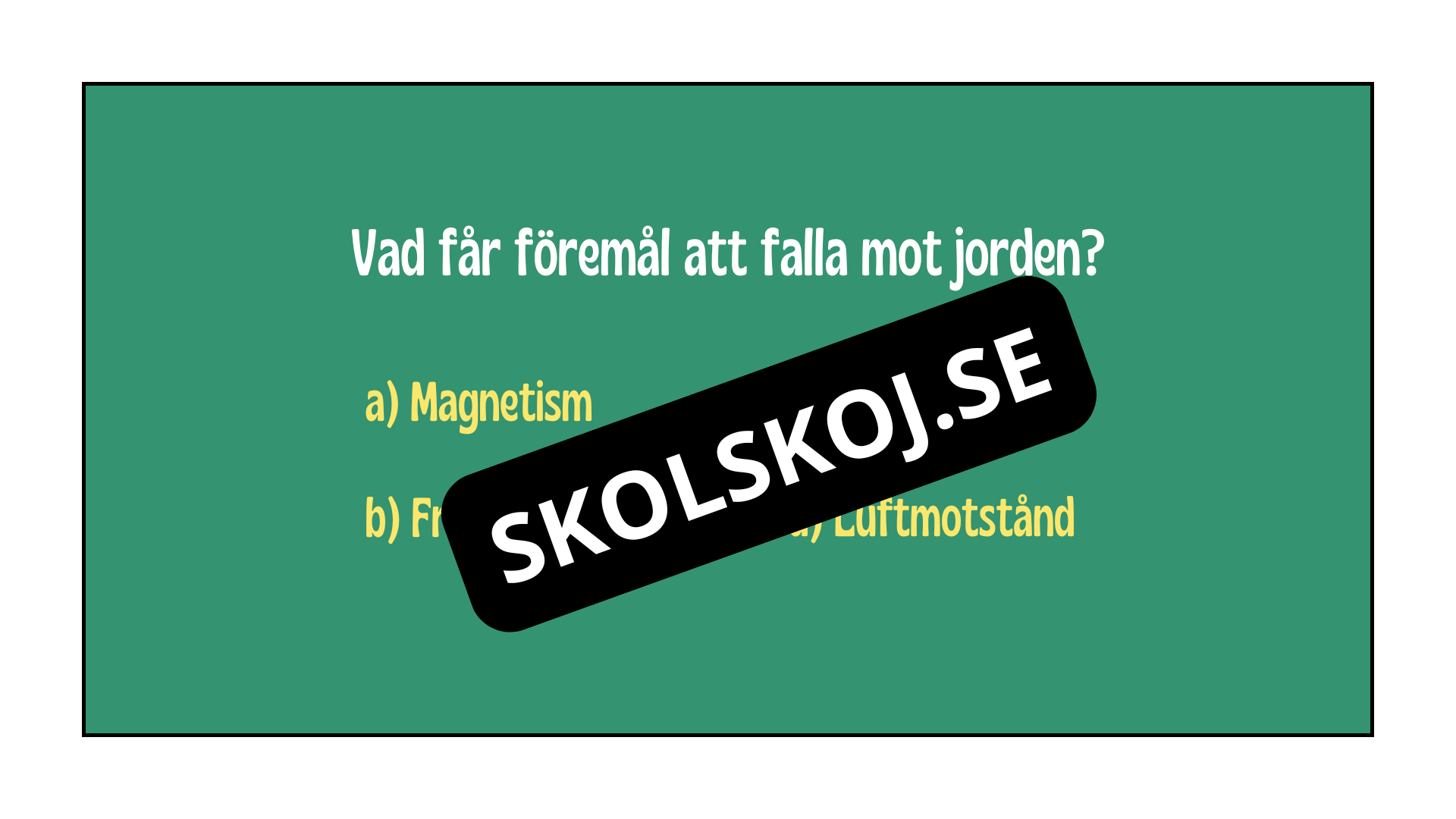 Kort fakta om gravitation