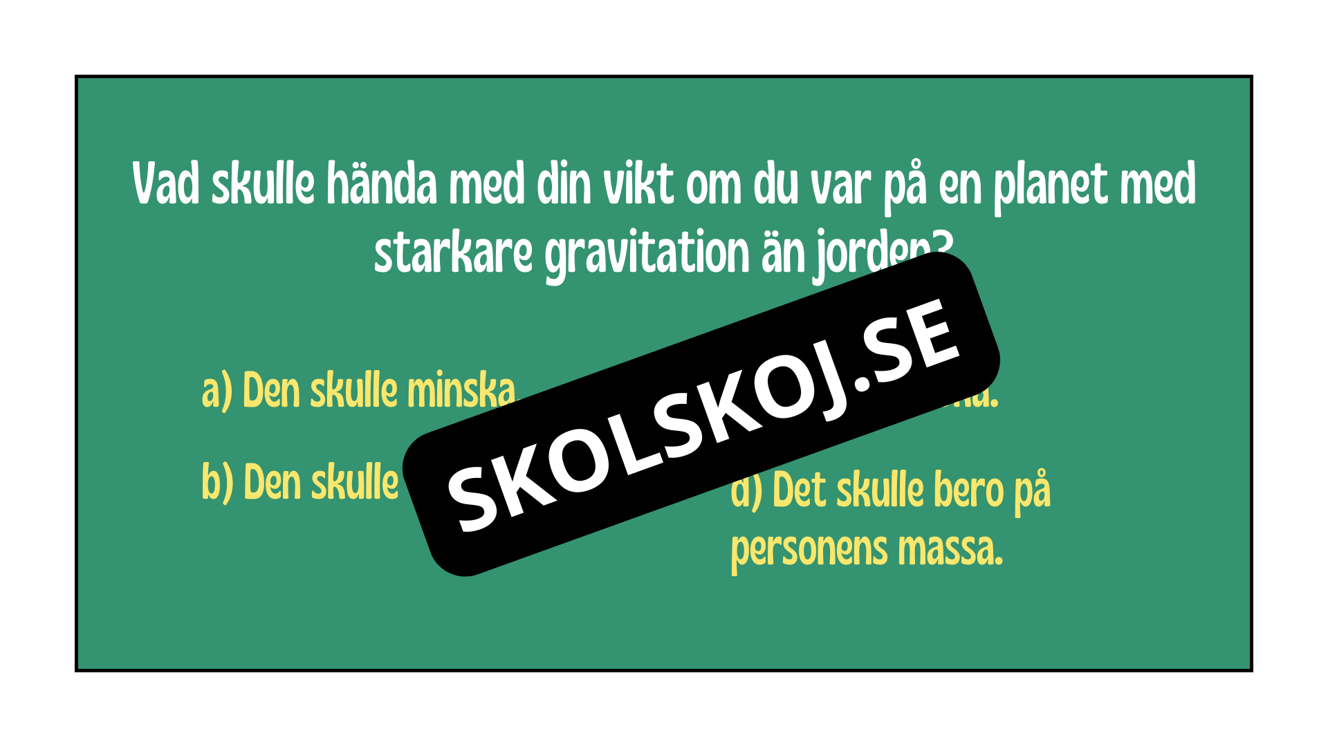 Kort fakta om gravitation