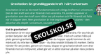 Kort fakta om gravitation