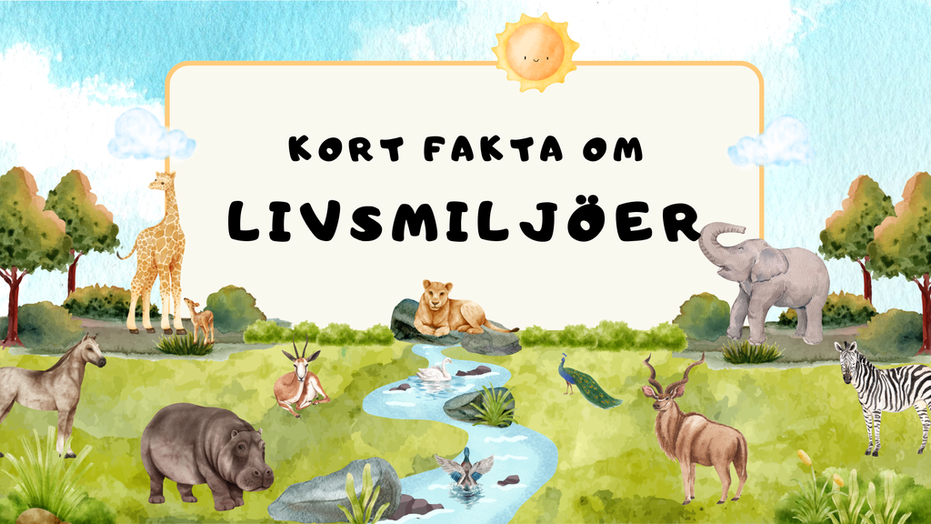 Kort fakta om livsmiljöer