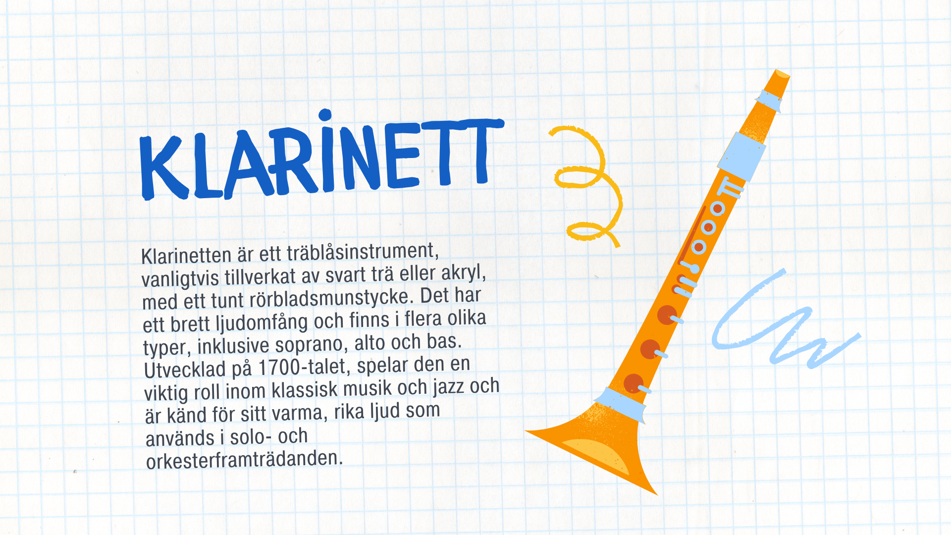 Kort fakta om musikinstrument
