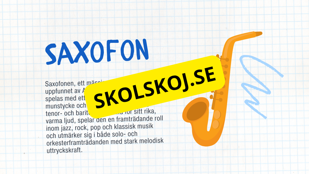 Kort fakta om musikinstrument