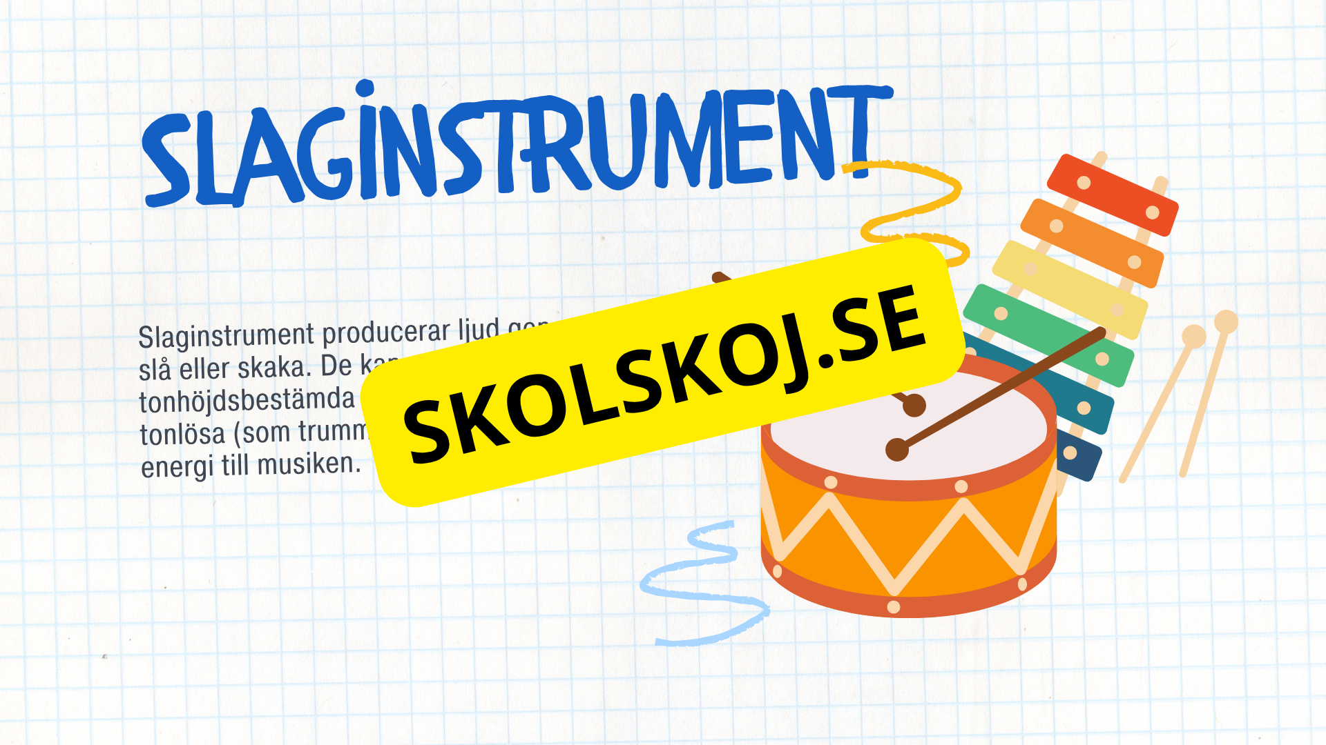 Kort fakta om musikinstrument