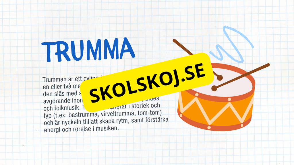 Kort fakta om musikinstrument