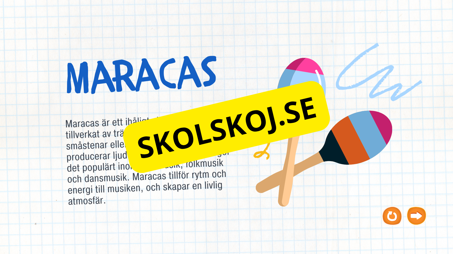 Kort fakta om musikinstrument