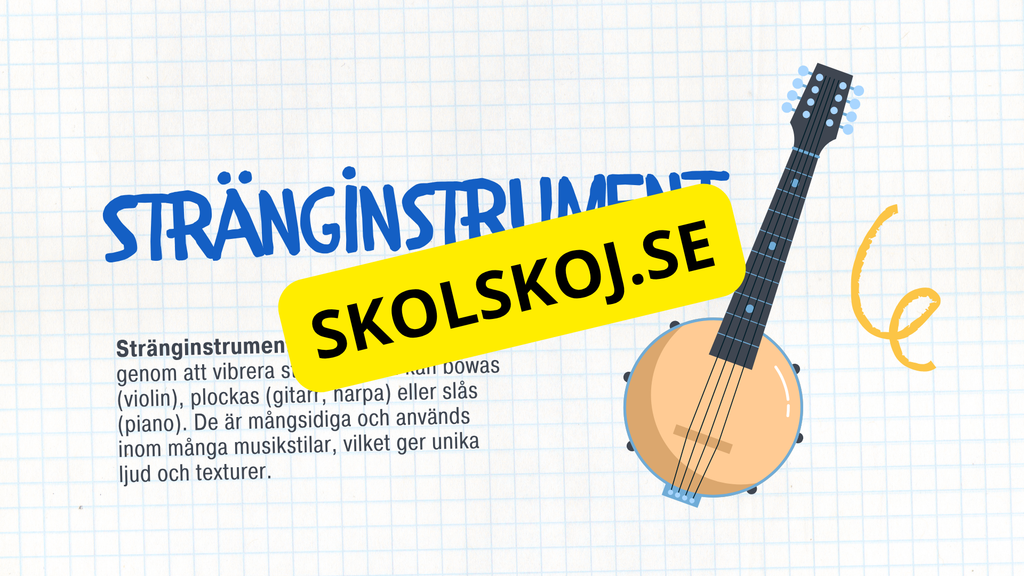 Kort fakta om musikinstrument