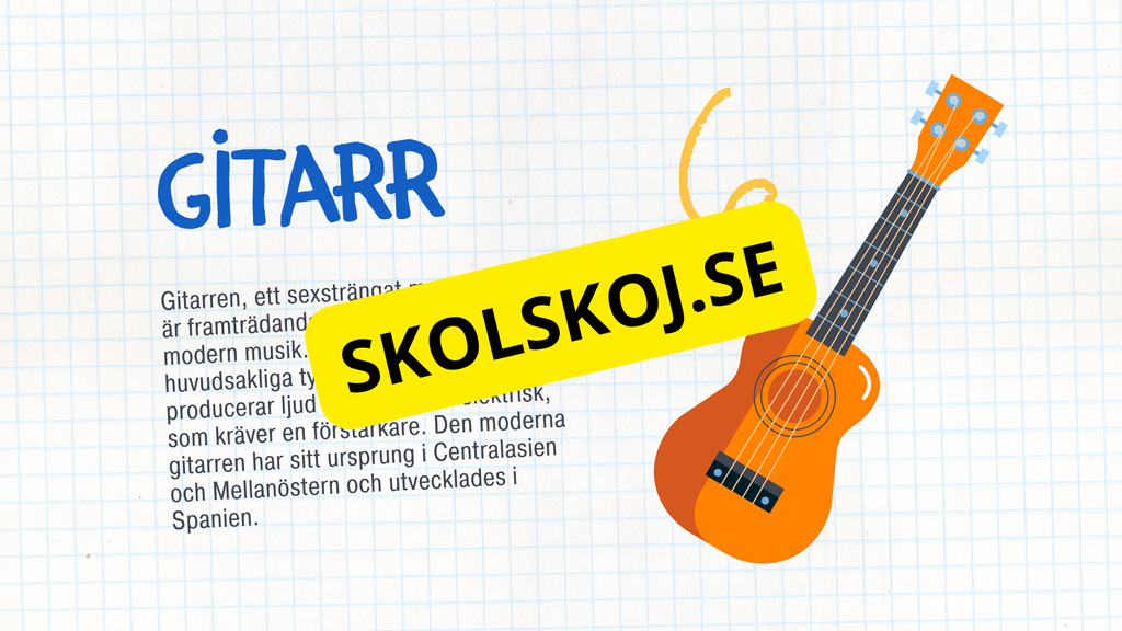 Kort fakta om musikinstrument