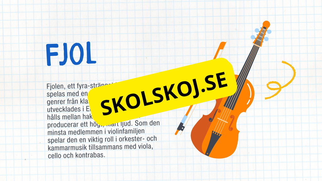 Kort fakta om musikinstrument