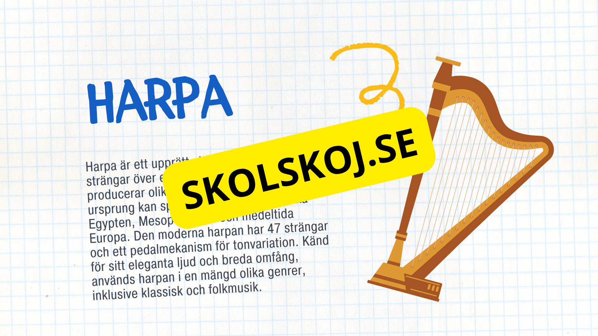 Kort fakta om musikinstrument