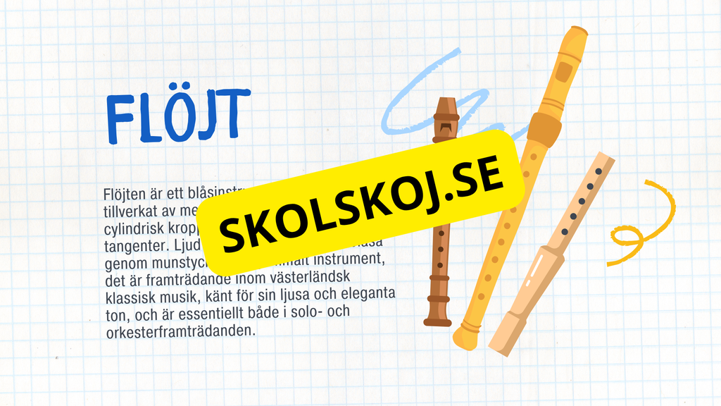 Kort fakta om musikinstrument