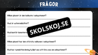 Kort fakta om solsystemet - Årskurs 3 - 6