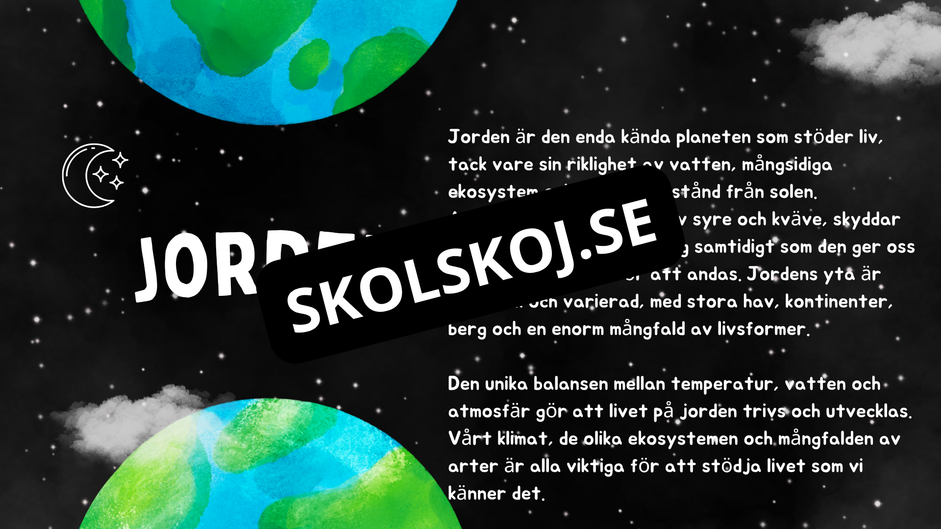 Kort fakta om solsystemet - Årskurs 3 - 6