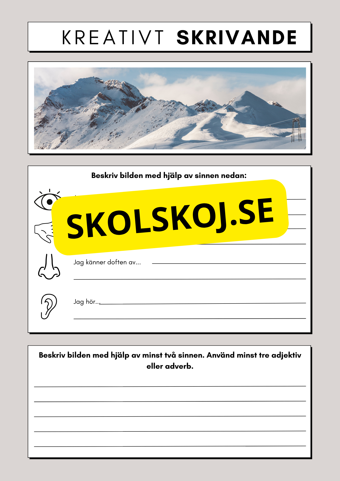 Kreativt skrivande - Häfte