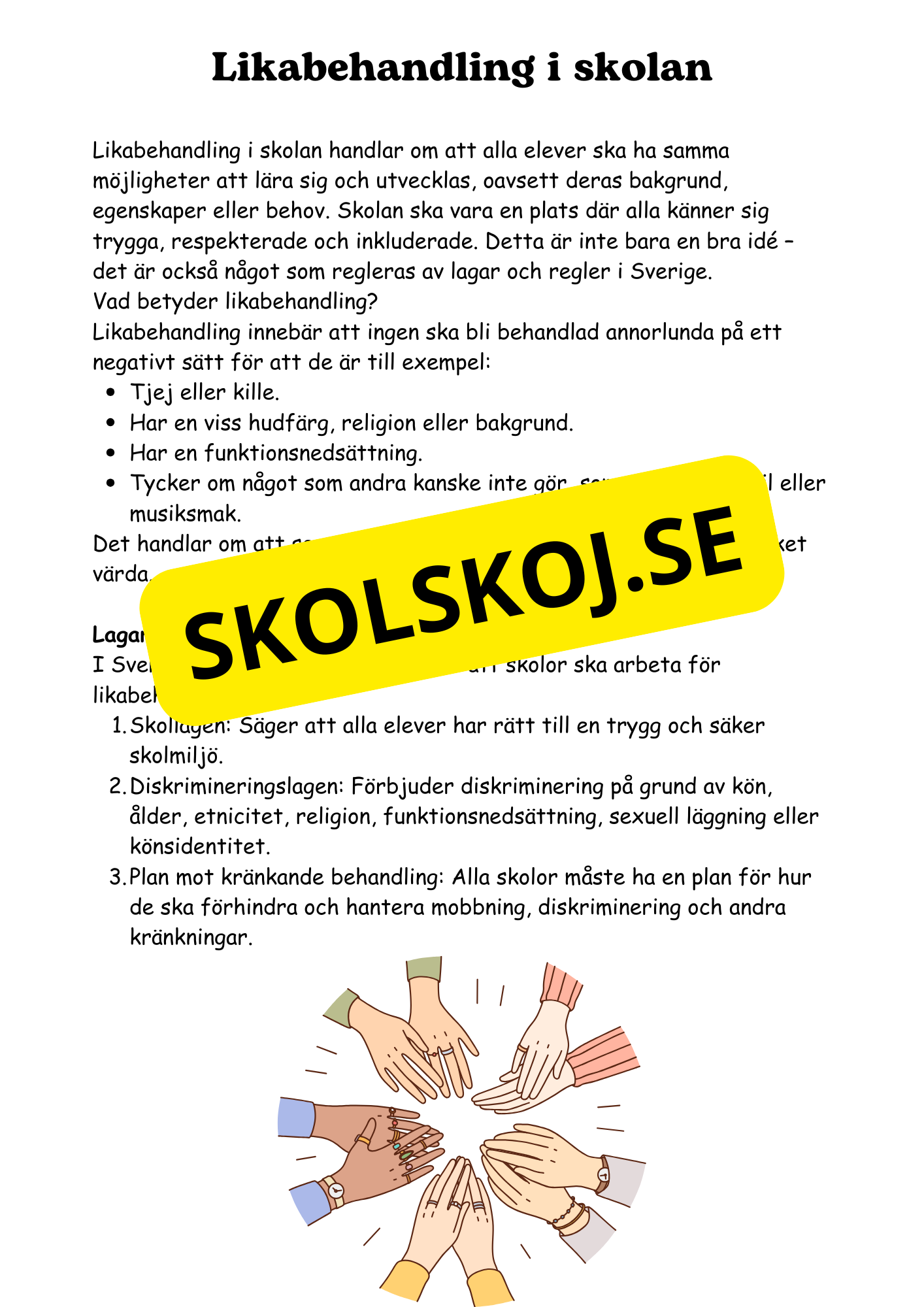 Lag och rätt - Årskurs 4 - 6