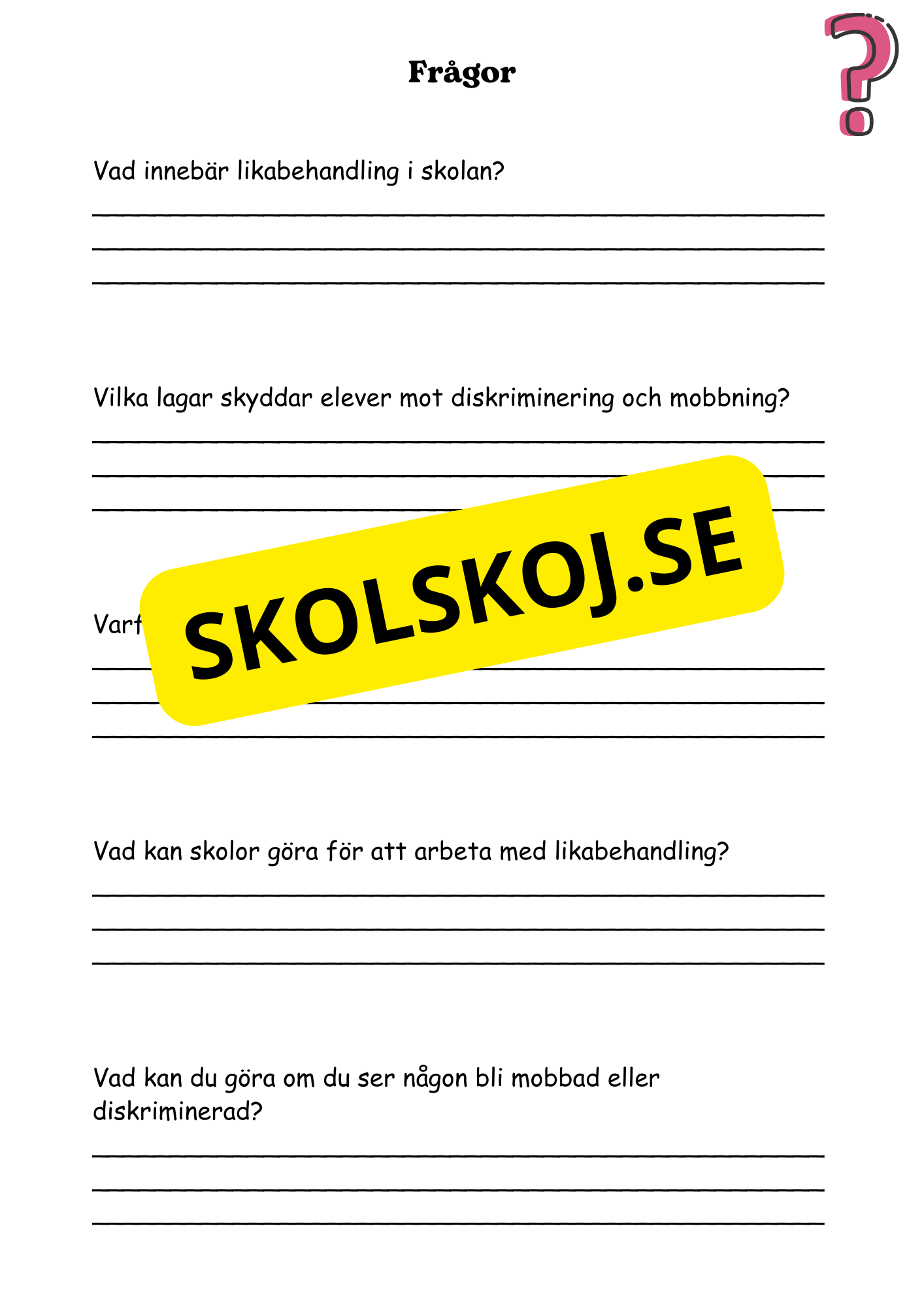 Lag och rätt - Årskurs 4 - 6