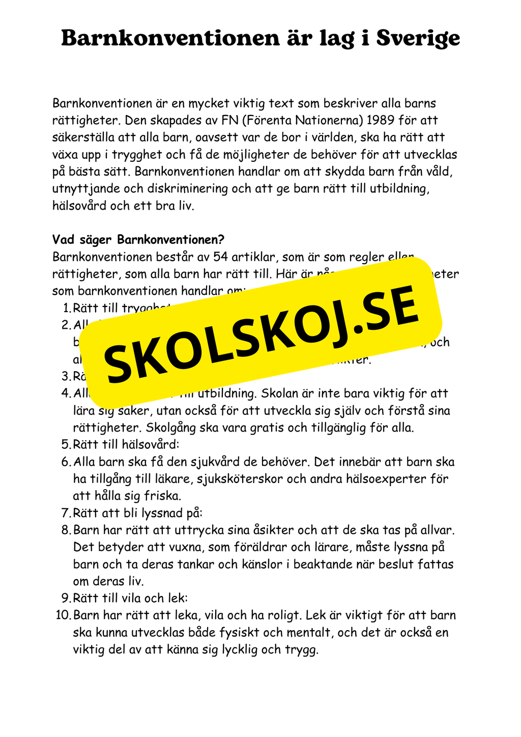 Lag och rätt - Årskurs 4 - 6
