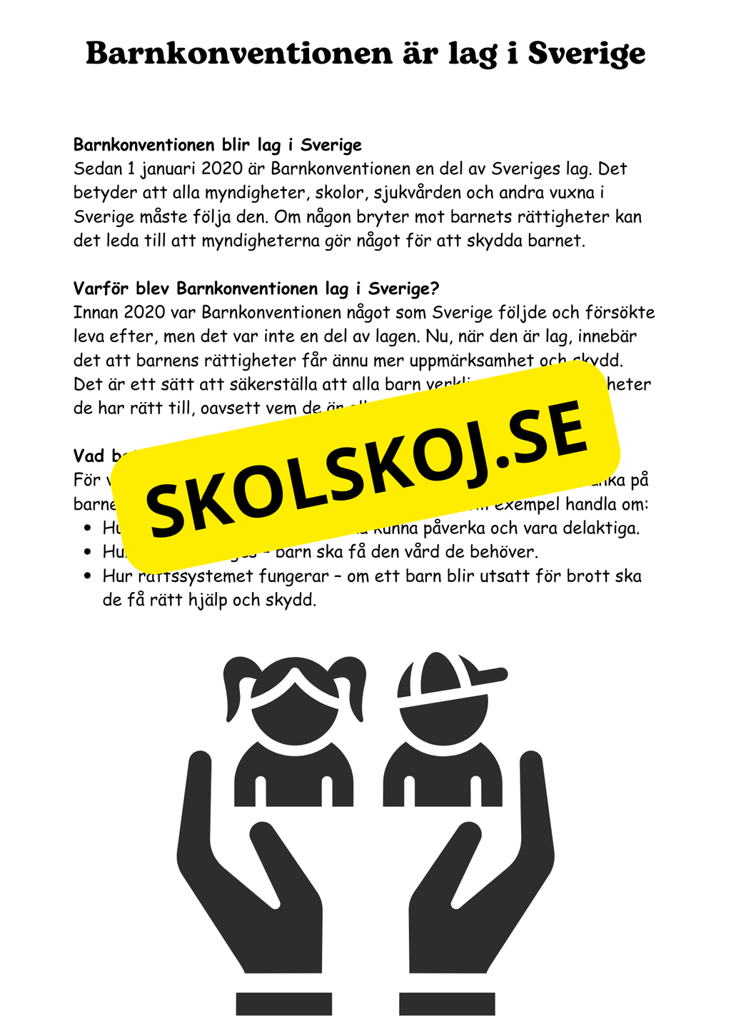 Lag och rätt - Årskurs 4 - 6