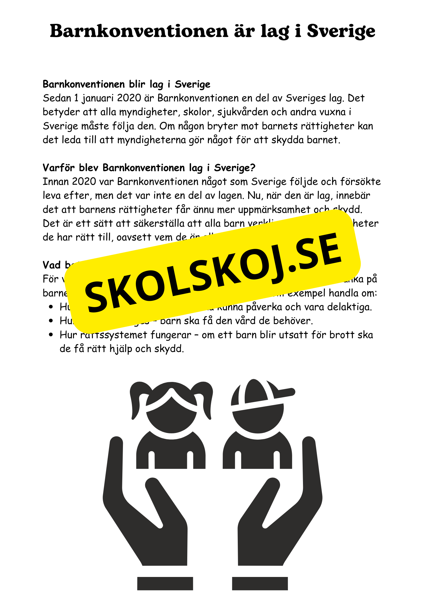 Lag och rätt - Årskurs 4 - 6