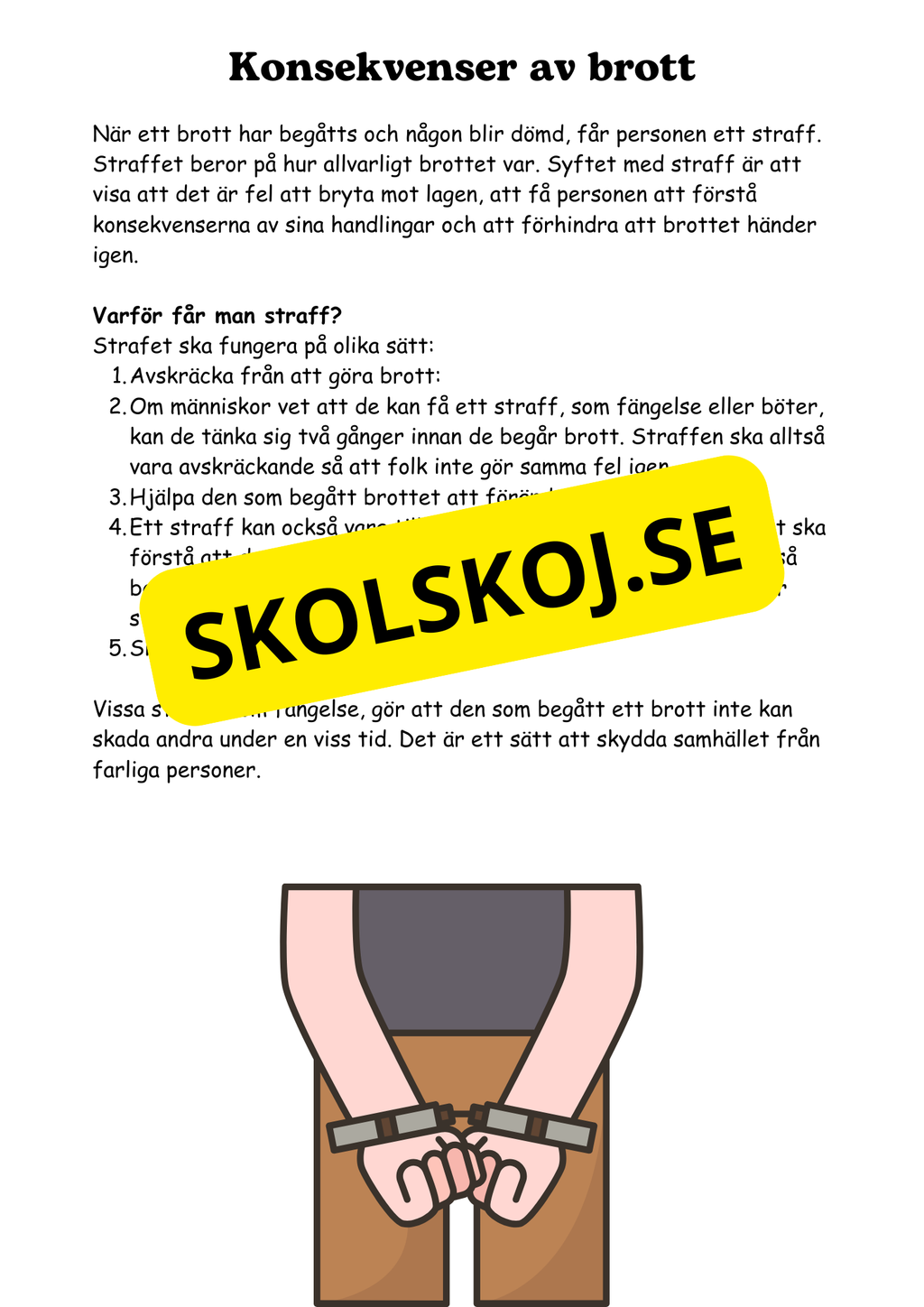 Lag och rätt - Årskurs 4 - 6