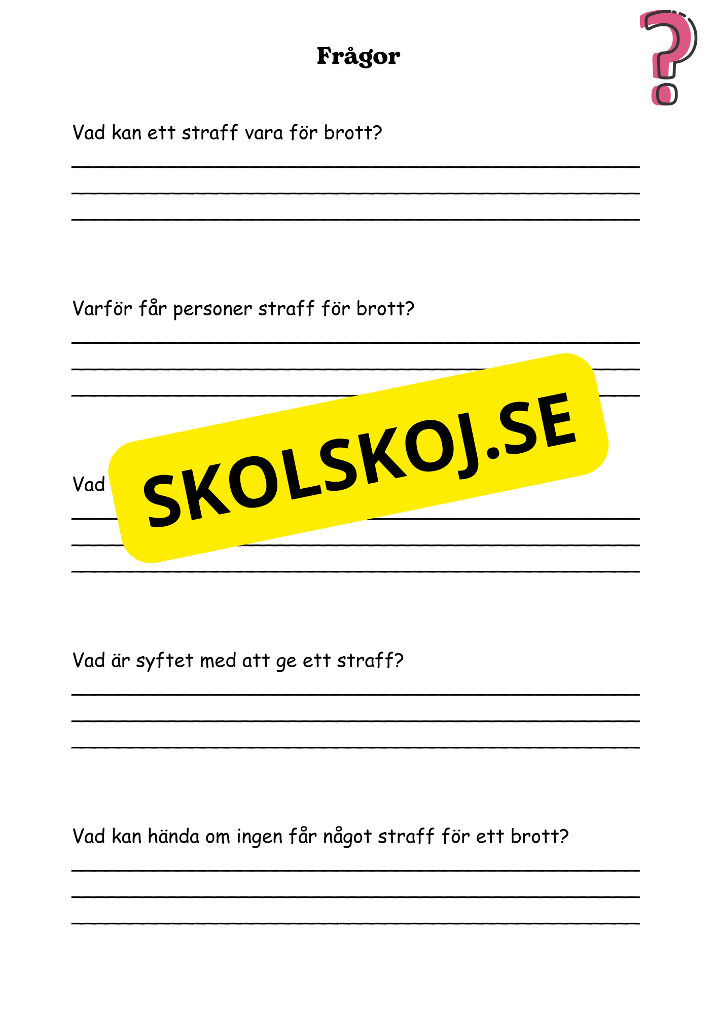 Lag och rätt - Årskurs 4 - 6