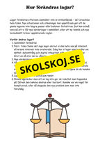 Lag och rätt - Årskurs 4 - 6