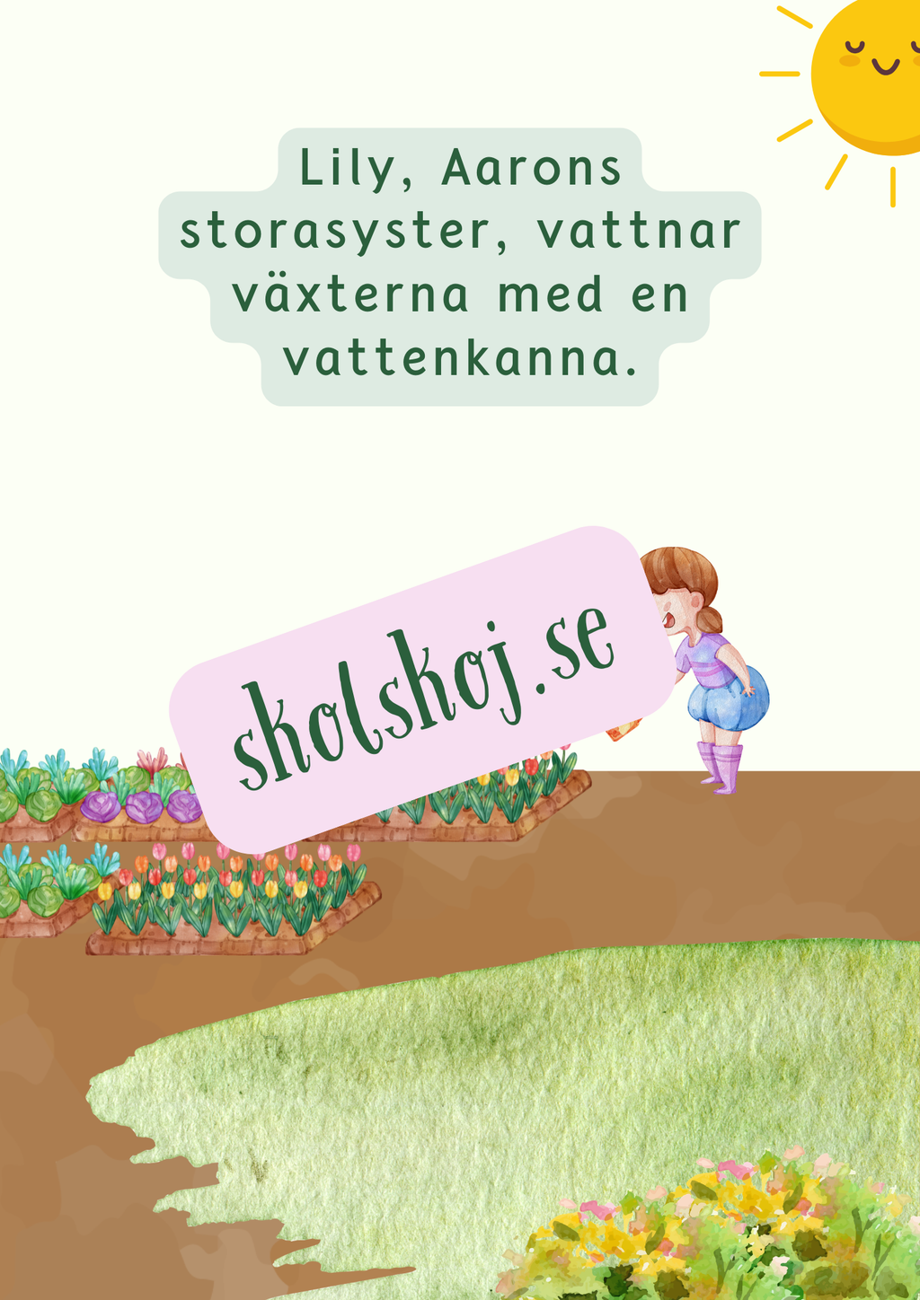 Vår trädgårdsäventyr - Läsförståelse + frågor